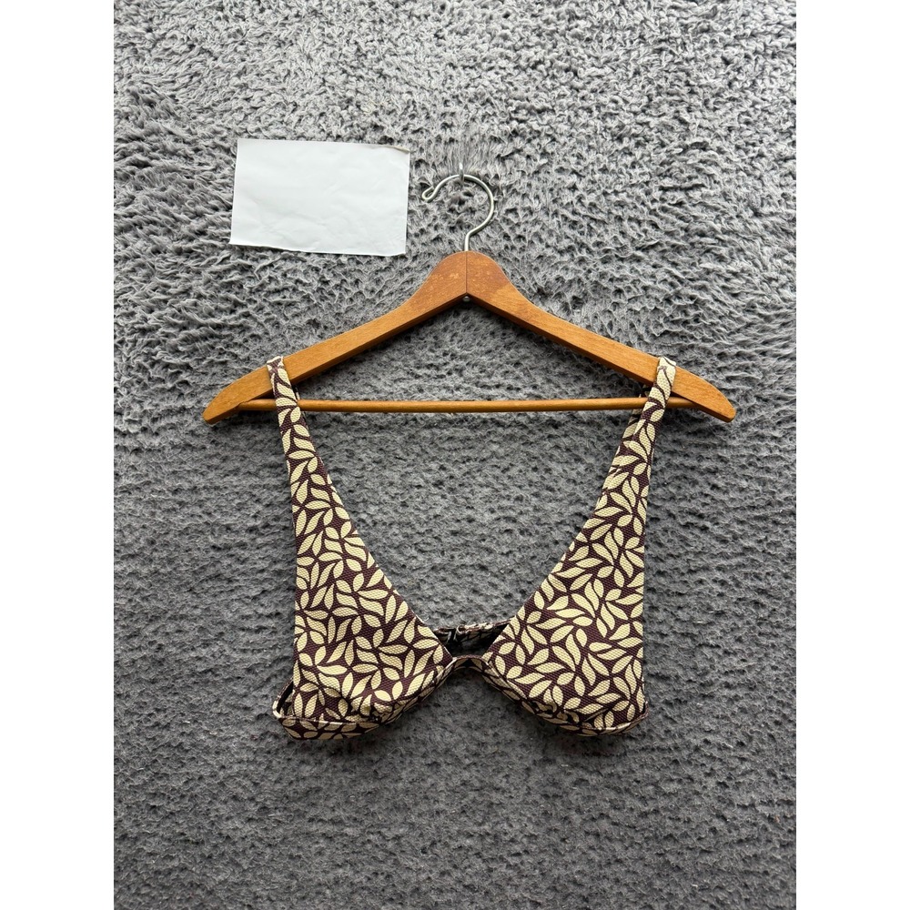Faherty Summerset Two-Piece Bikini Swimsuit Chocolate Petal Womens Size XS
